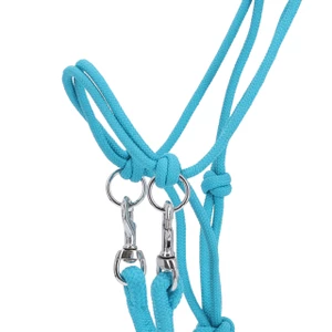 QHP Rope halter Color with rein - Sky 