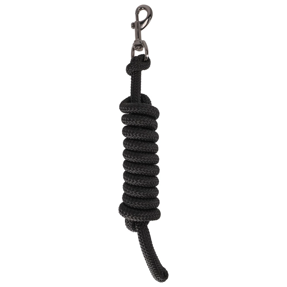 QHP Lead rope with removable snap - Black in Black