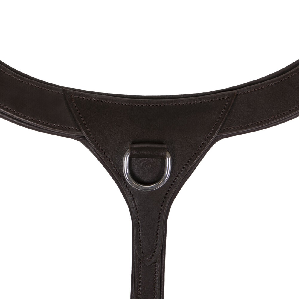 QHP Breastplate with handle - Dark brown 