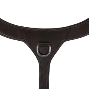 QHP Breastplate with handle - Dark brown in Dark Brown