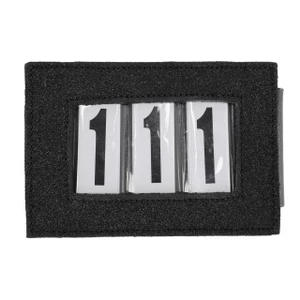 QHP Number holder Clip Shine - Black in Black