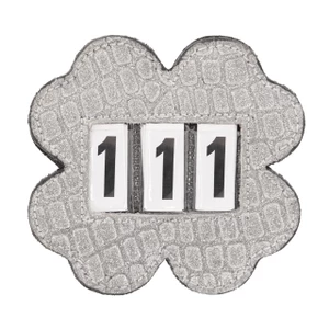 QHP Number holder Clover - Silver in Silver