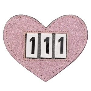 QHP Number holder Heart - Pink in Pink