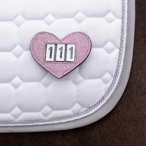 QHP Number holder Heart - Pink in Pink