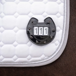 QHP Number holder Horseshoe - Black in Black
