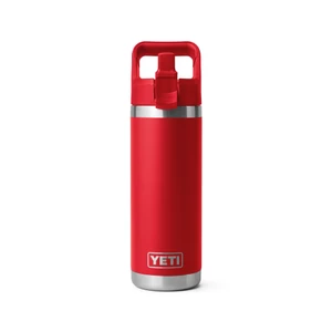 YETI RAMBLER 18Oz Colour Straw Bottle - Rescue Red 