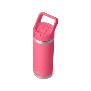 YETI RAMBLER 18Oz Colour Straw Bottle - Tropical Pink 
