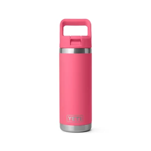 YETI RAMBLER 18Oz Colour Straw Bottle - Tropical Pink in Tropical Pink