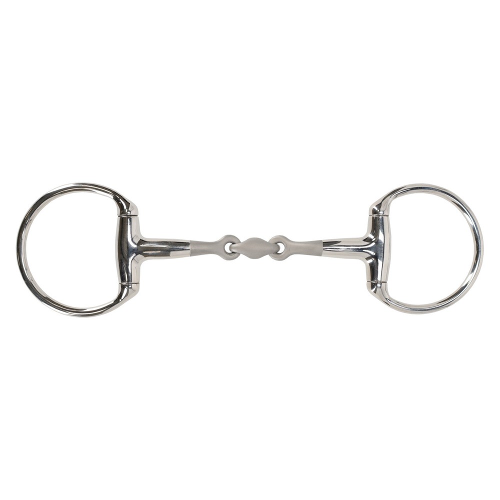 QHP Eggbutt bit Anatomical double jointed - Sandblasted