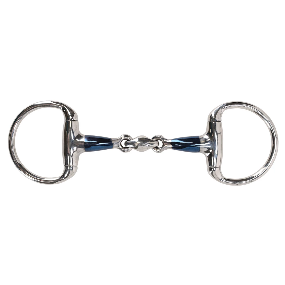 QHP Eggbutt bit Anatomical double jointed - Sweet iron in Sweet Iron