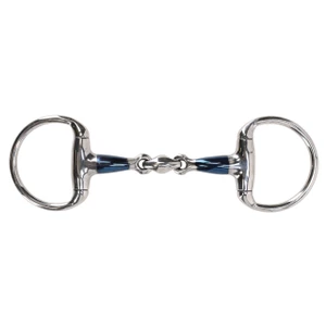 QHP Eggbutt bit Anatomical double jointed - Sweet iron in Sweet Iron