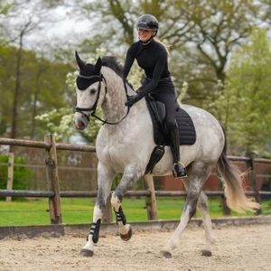 QHP Saddle pad Salerno - Black in Black