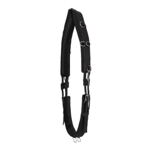 QHP Lunging girth Padded - Black in Black