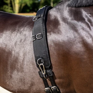 QHP Lunging girth Padded - Black 