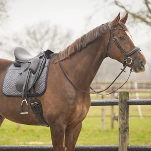 QHP Saddle pad Sensisoft - Grey in Grey