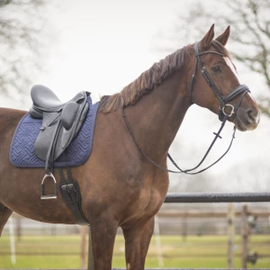 QHP Saddle pad Sensisoft - Navy 