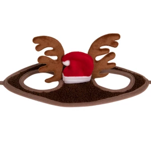 QHP Christmas hat horse Antler - Red 