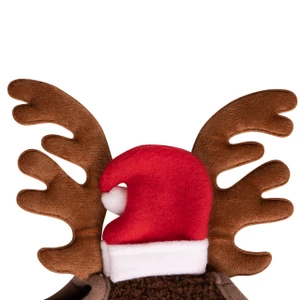 QHP Christmas hat horse Antler - Red in Red