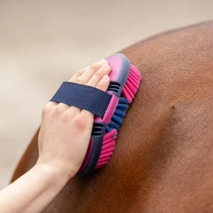 QHP Body brush Flexible - Fuchsia/navy in Fuchsia/Navy