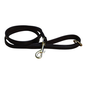 Mackey Equestrian Mackey Padded Dog Lead  - Black in Black
