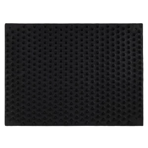 QHP Scrub/massage mat 30x40cm - Black in Black