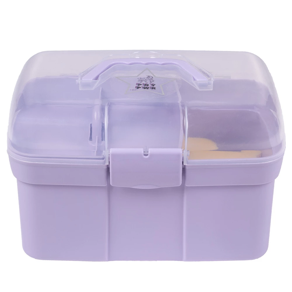 QHP Pony Power grooming box - Lavender in Lavender
