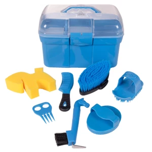 QHP Pony Power grooming box - Sky 