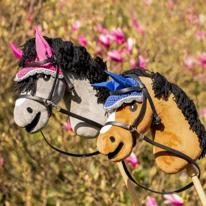 QHP Bitless bridle Hobby horse - Black in Black