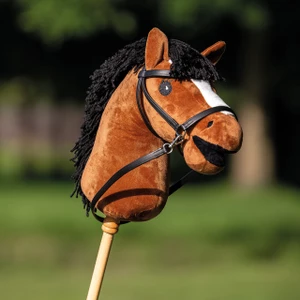 QHP Bitless bridle Hobby horse - Black in Black