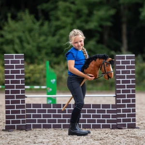 QHP Bitless bridle Hobby horse - Black in Black