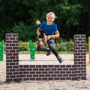 QHP Bitless bridle Hobby horse - Black in Black