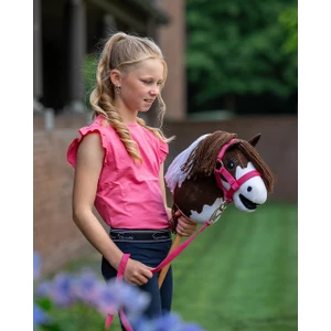 QHP Head collar set Hobby horse - Fuchsia 
