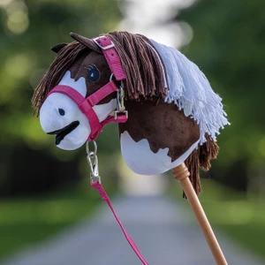 QHP Head collar set Hobby horse - Fuchsia in Fuchsia