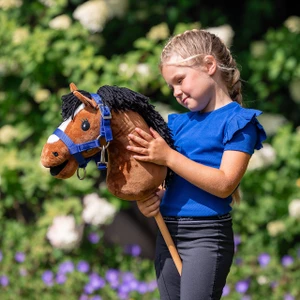 QHP Head collar set Hobby horse - Cobalt blue 