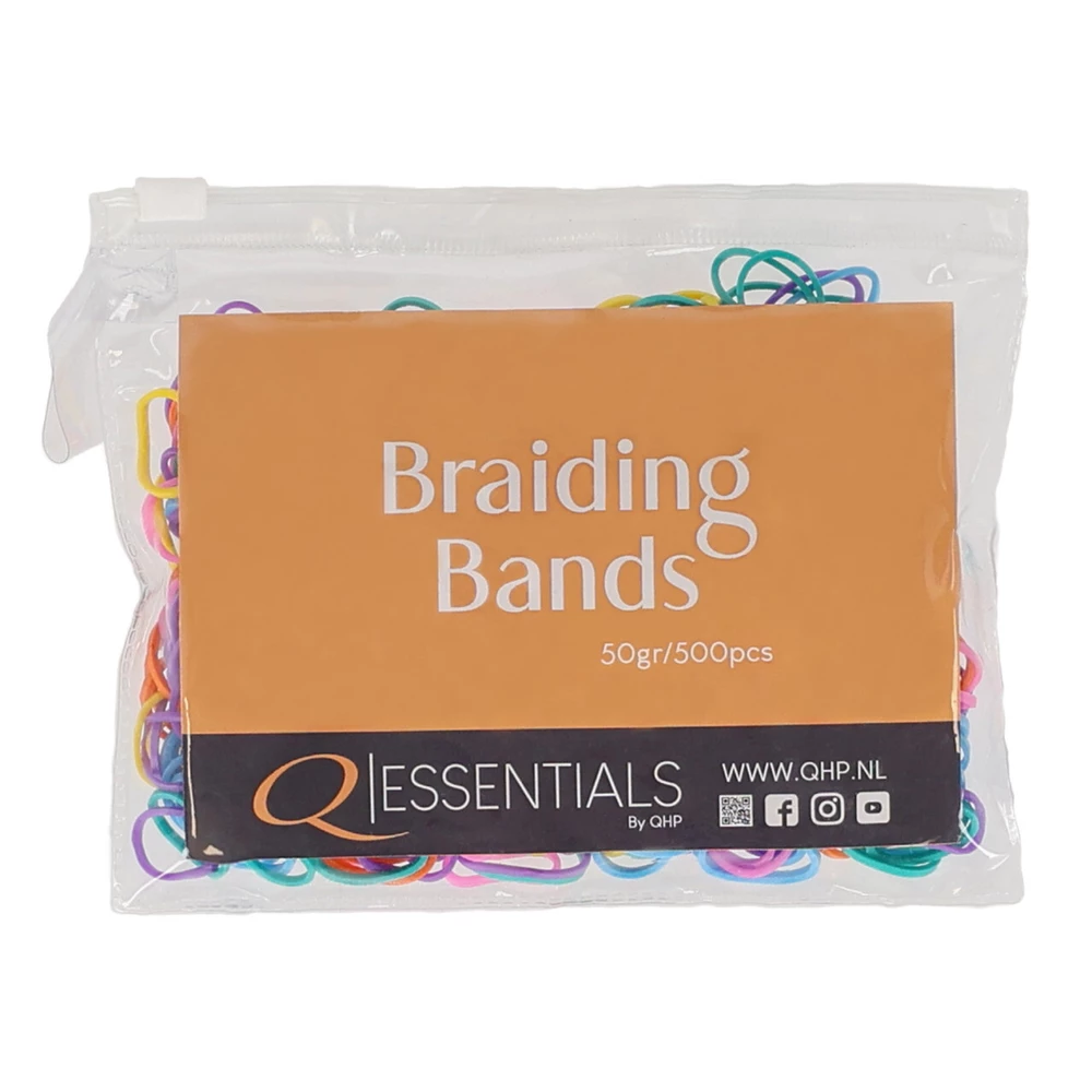 QHP Rubber braiding bands - Mix colours in Mix Colours