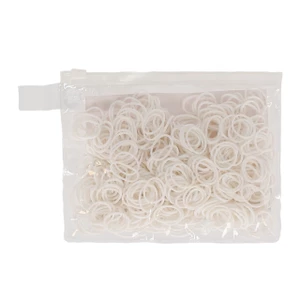 QHP Rubber braiding bands - White 