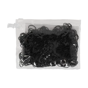 QHP Rubber braiding bands - Black 