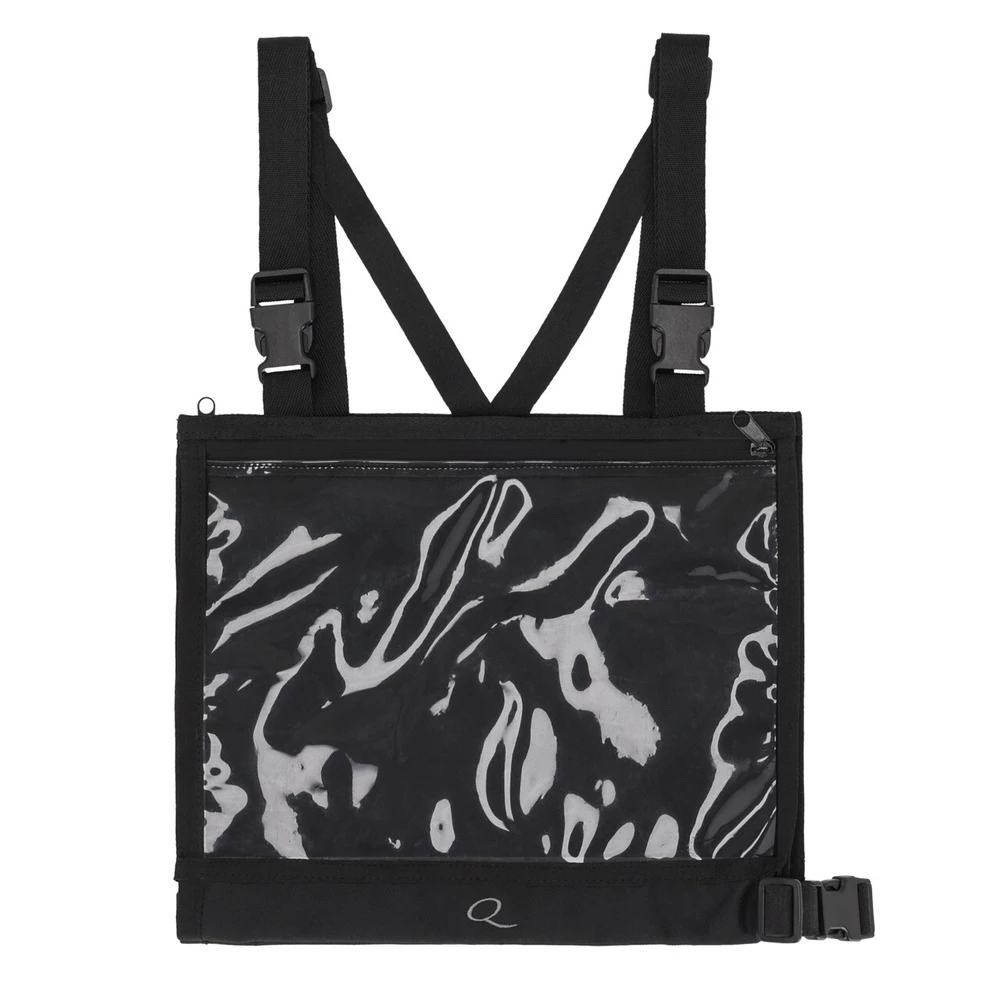 QHP Number bib with zipper - Black in Black