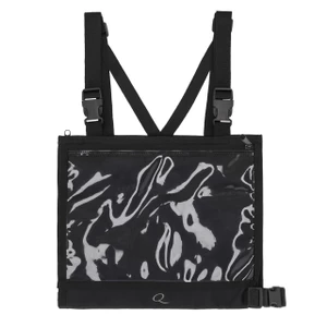 QHP Number bib with zipper - Black in Black