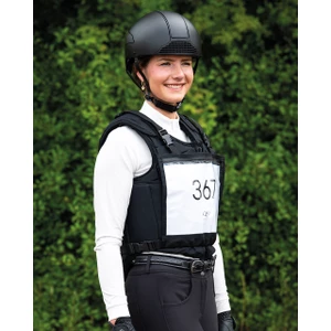 QHP Number bib with zipper - Black in Black