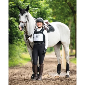 QHP Number bib with zipper - Black in Black