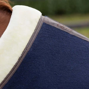 QHP Wool rug Deluxe - Navy in Navy