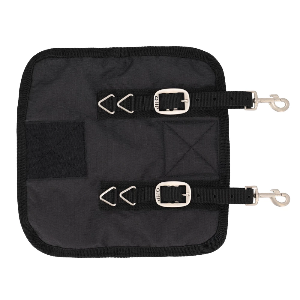 QHP Chest extender quick release fake fur - Black in Black