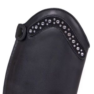 QHP Riding boot Jaimy Junior wide - Black in Black