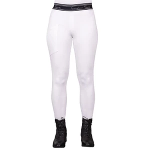 QHP Riding tights Eden Competition full grip - White in White