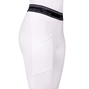 QHP Riding tights Eden Competition full grip - White in White