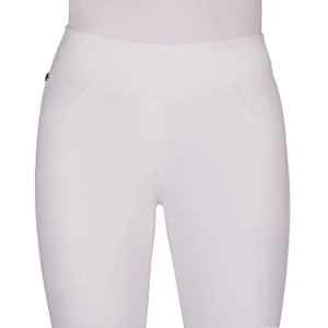 QHP Riding tights Kae leg grip - White in White
