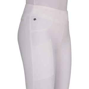 QHP Riding tights Kae leg grip - White in White
