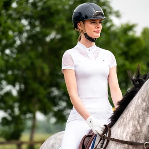 QHP Riding tights Kae leg grip - White in White