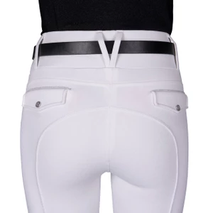 QHP Riding tights winter Juliet full grip - White in White
